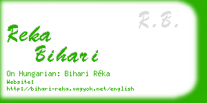 reka bihari business card
